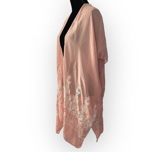 Jessica McClintock vintage chiffon embroidered women’s shall peach one size